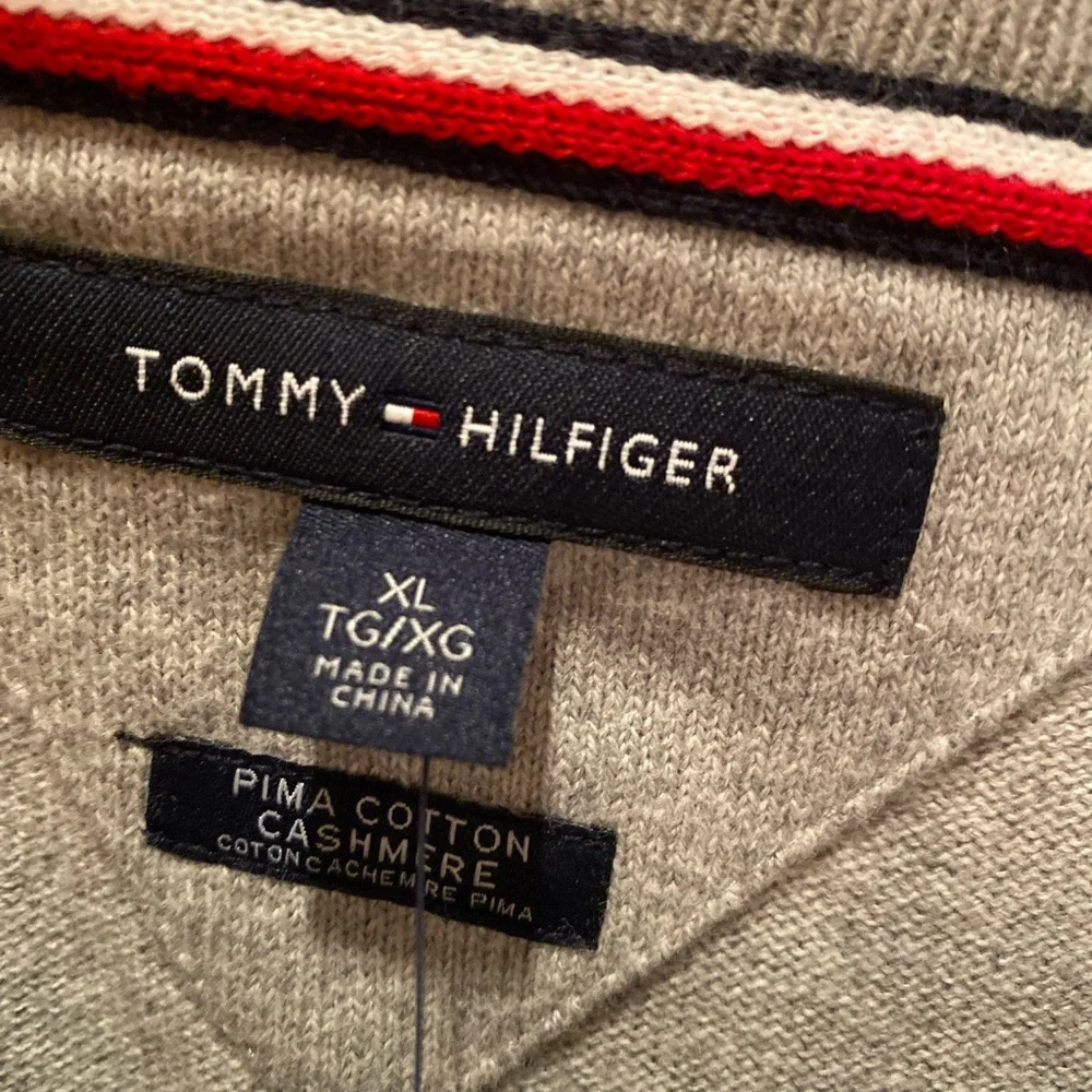 🆕 Tommy Hilfigure XL pullover puma cotton cashmere blend NWT - Picture 5 of 8